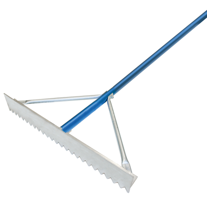 Picture of 30" Magnesium Asphalt Rake with 7' Blue Handle