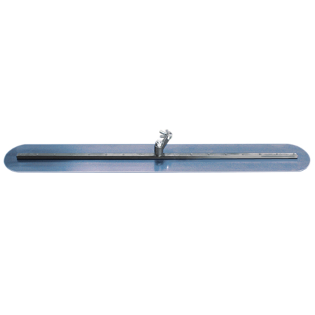 Picture of 24" Round End Blue Steel Fresno Trowel with Swivel Bracket