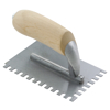 Picture of 1/4" x 1/4" x 1/4" Square-Notch Midget Trowel with Wood Handle