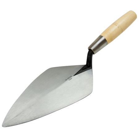 Picture of 12” Wide London Brick Trowel with 6" Wood Handle