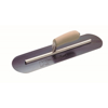 Picture of 14" x 4" Blue Steel Pool Trowel with a Camel Back Wood Handle on a Long Shank