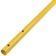 Picture of Gator Tools™ 6' Aluminum Swaged Button Handle 1-3/8" Dia. (Yellow Powder Coated)
