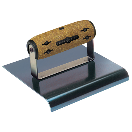 Picture of 6" x 5-1/2"  1/8"R Elite Series Five Star™ Blue Steel Hand Edger with Cork Handle