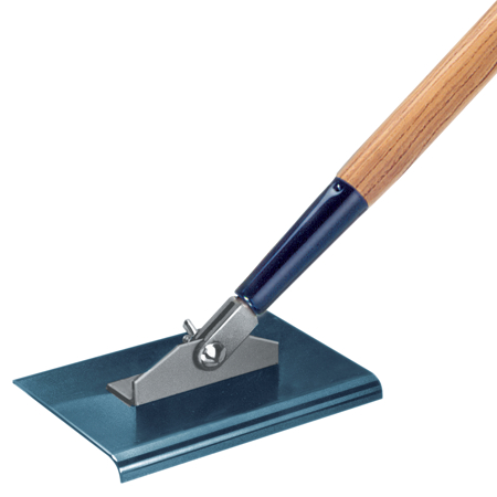 Picture of 9" x 4"  1/2" R 2-Way Blue Steel Walking Edger with Handle