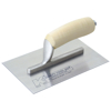 Picture of 8" x 5" Carbon Steel Midget Finishing Trowel with Camel Back Wood Handle